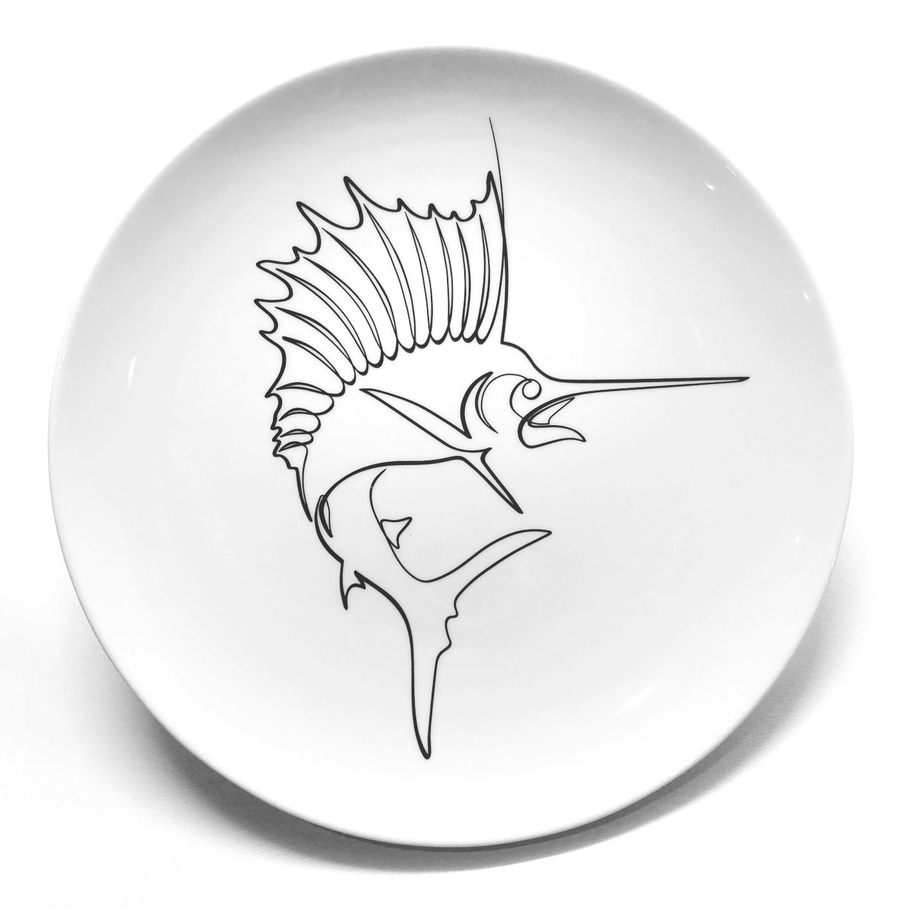 PORCELAIN PLATE fish