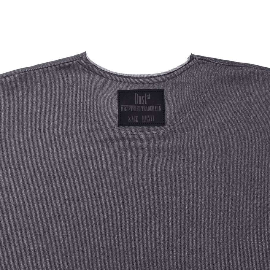 t-shirt SkULL denim grey
