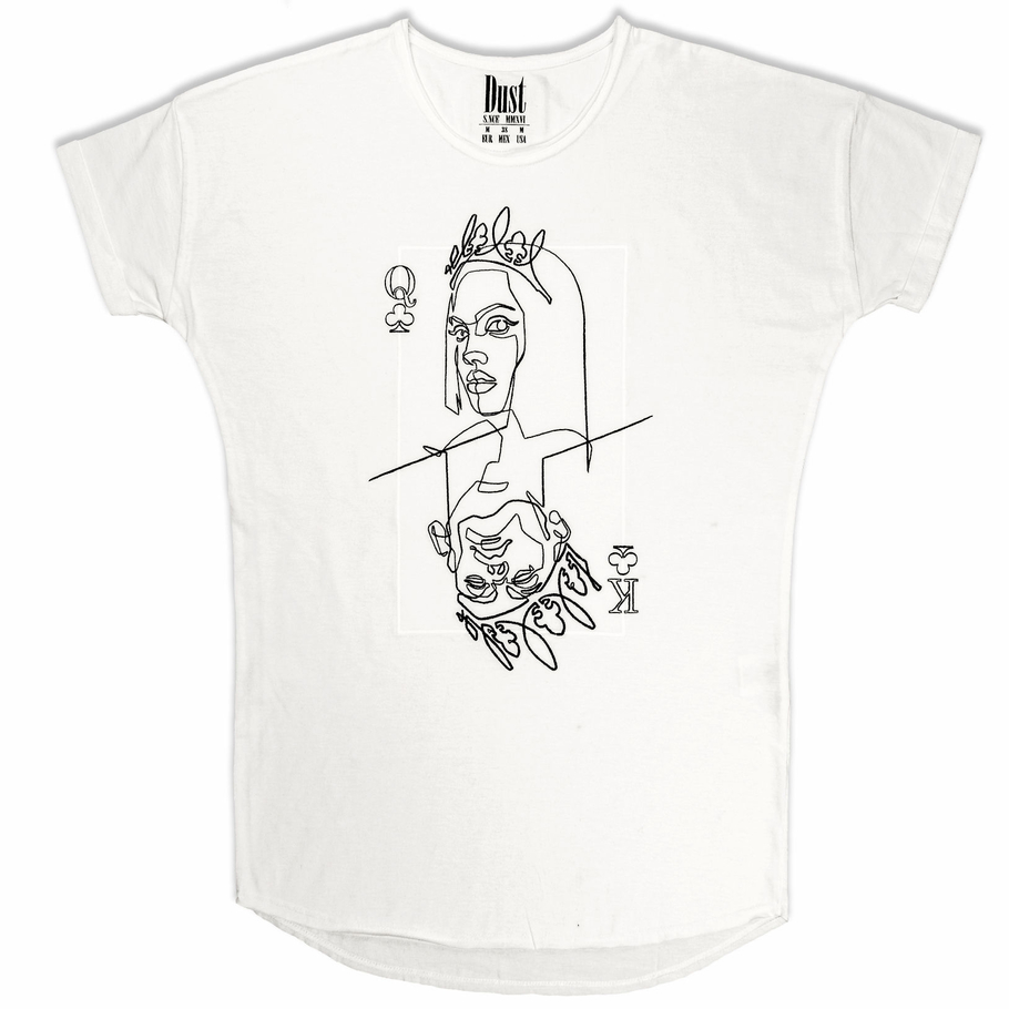 t-shirt POkER-Q white (milk)