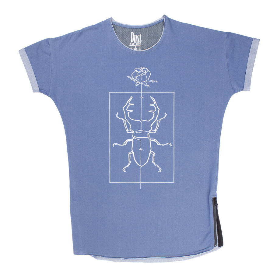  t-shirt BEEtLE denim blue