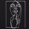t-shirt fACE black