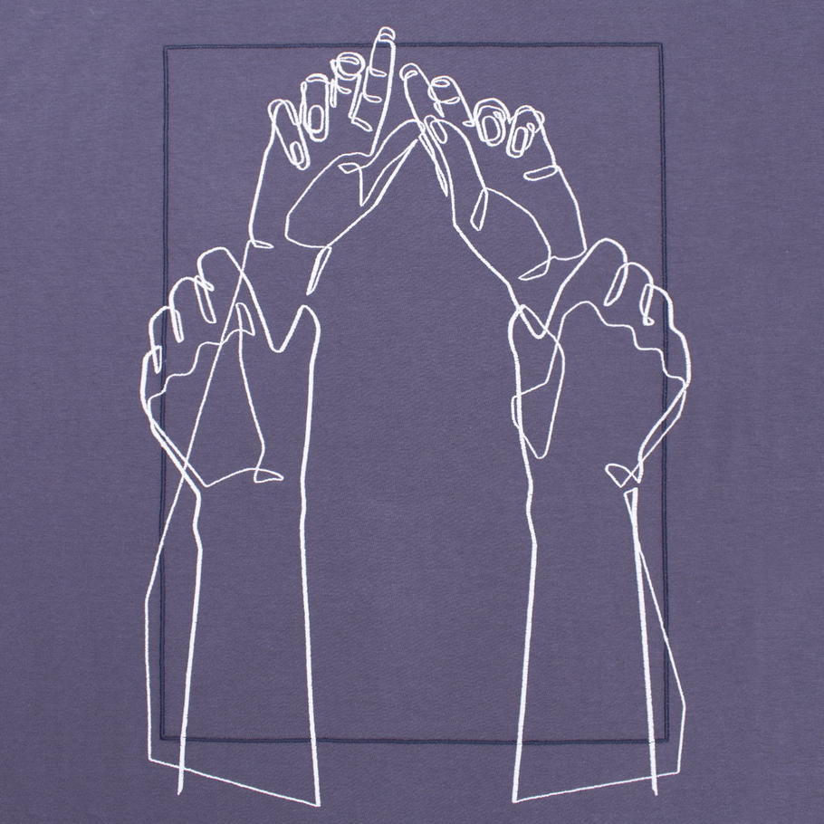 t-shirt HANdS graphite