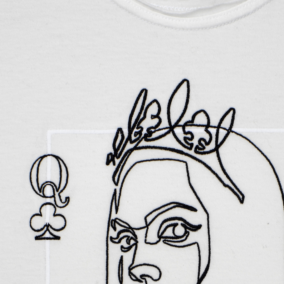 t-shirt POkER-Q white (milk)