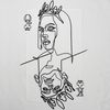 t-shirt POkER-Q white (milk)