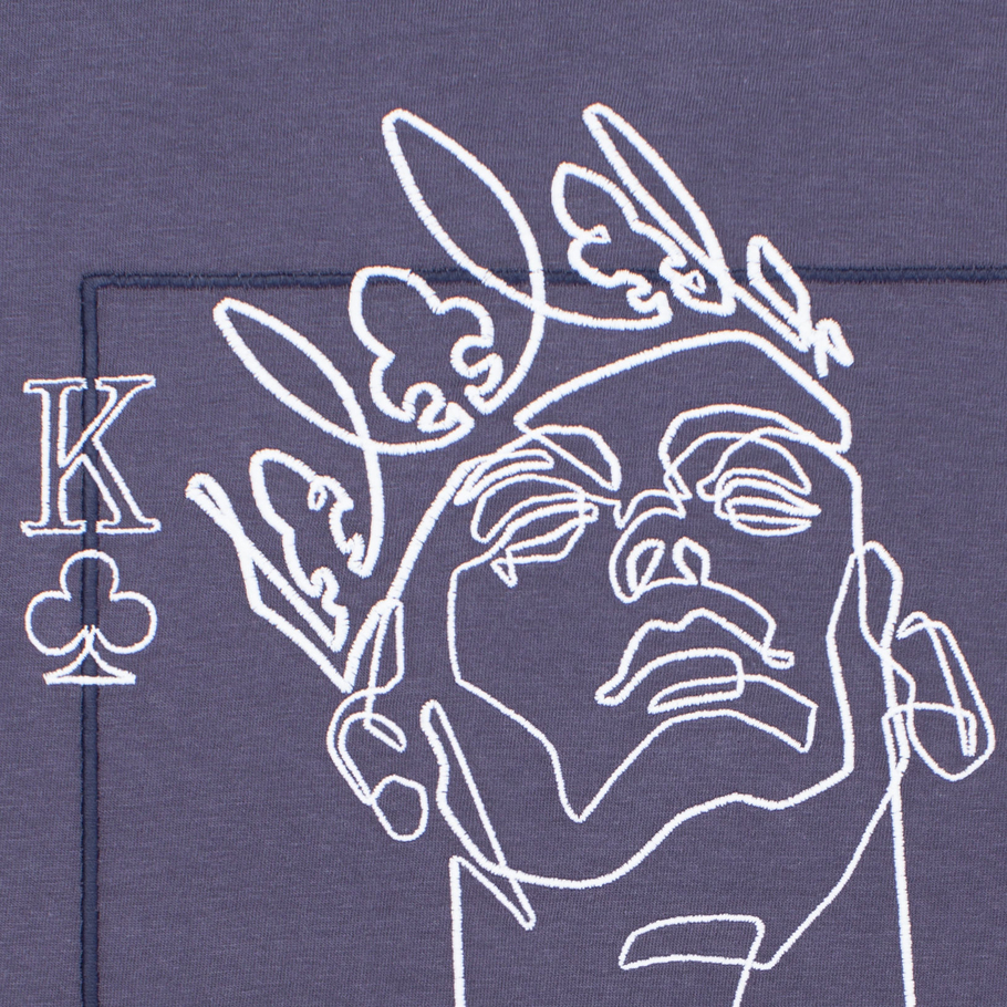 t-shirt POkER graphite