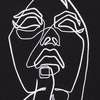 t-shirt fACE black