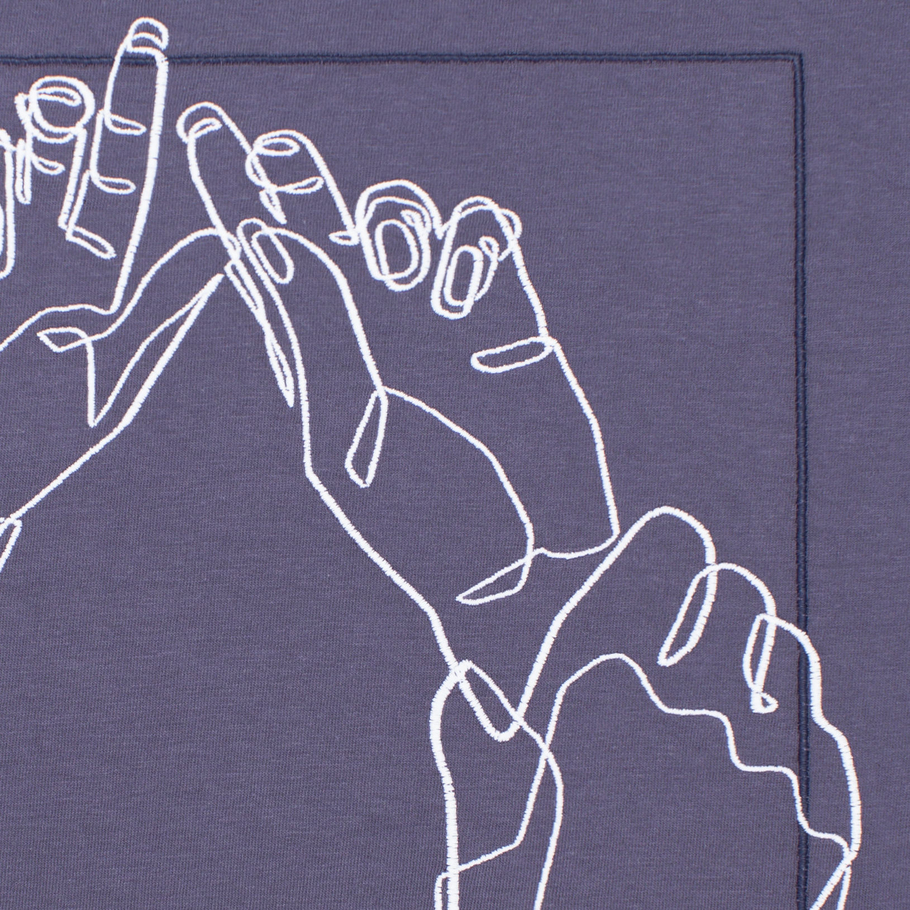 t-shirt HANdS graphite