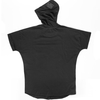t-shirt/hood GEStURE black cotton