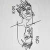 t-shirt POkER white (milk)