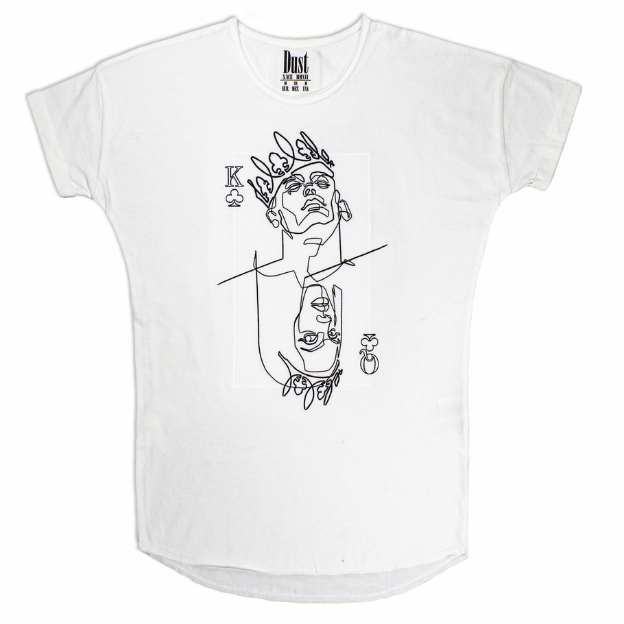 t-shirt POkER white (milk)