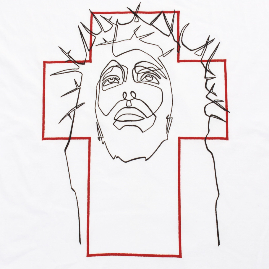 t-shirt Red Cross white