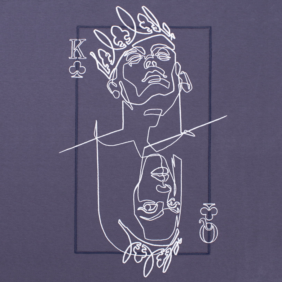 t-shirt POkER graphite