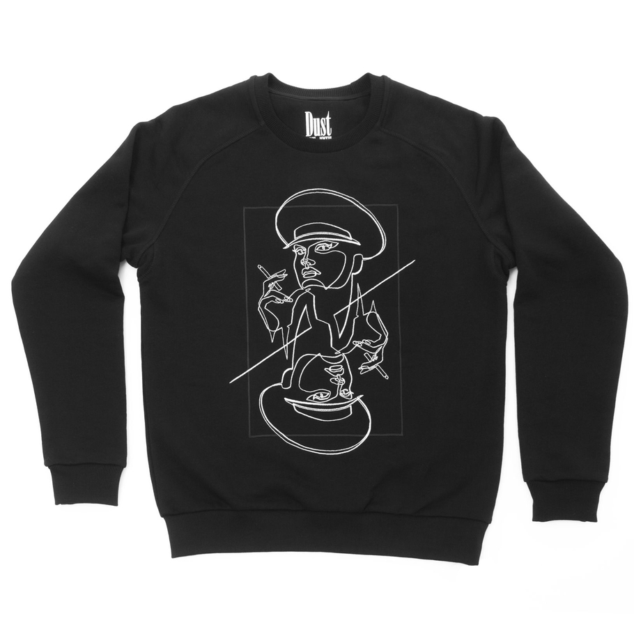 sweatshirt QUEEN OF SPADES black
