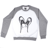 sweatshirt SNeAkERS white/gray