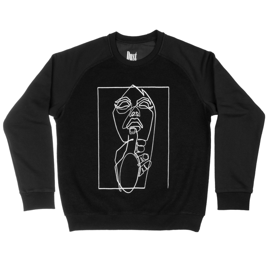 swtshirt fACE black