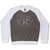 sweatshirt KiSSiNG white/gray 