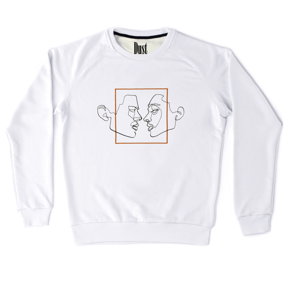 swtshirt KiSSiNG white