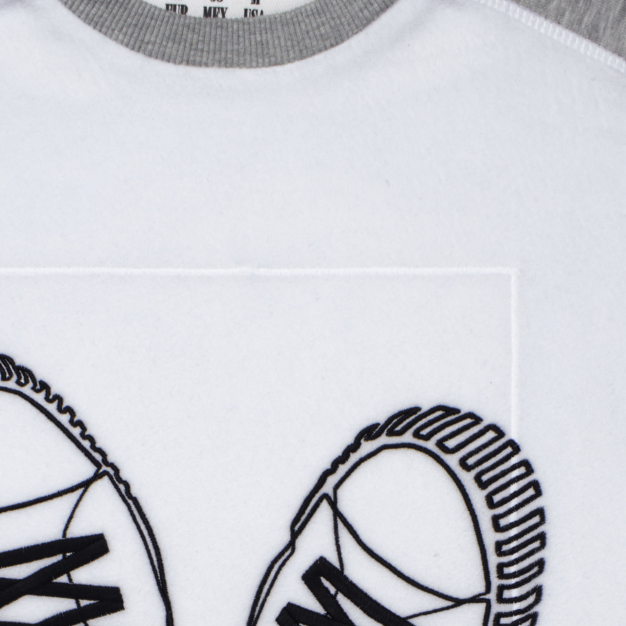 sweatshirt SNeAkERS white/gray